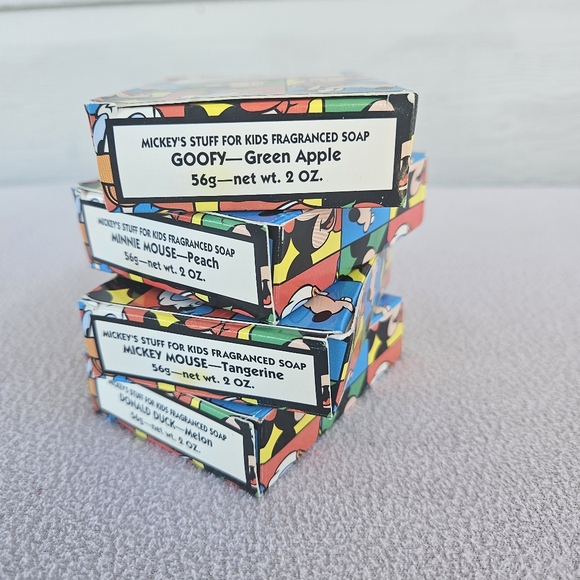 VTG Avon Disney Kids Soap Mickey Mouse Minnie Mouse Donald Duck Goofy 1996 - Picture 11 of 14